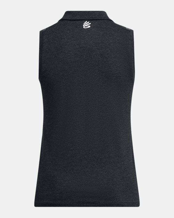 Women's Curry Splash Sleeveless Polo in Black image number 4